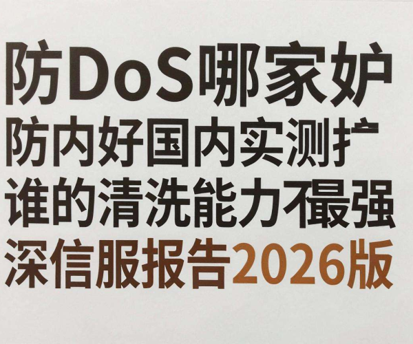 2026版深信服报告：国内实测DDoS防护哪家清洗能力强且不漏防