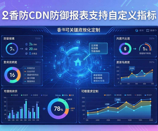 香港高防CDN防御报表能否支持自定义指标