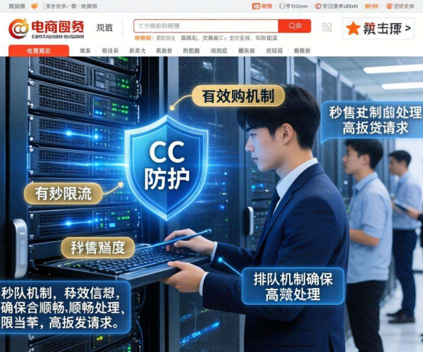 电商网站CC防护：秒杀场景限流排队策略保障购物体验与系统安全