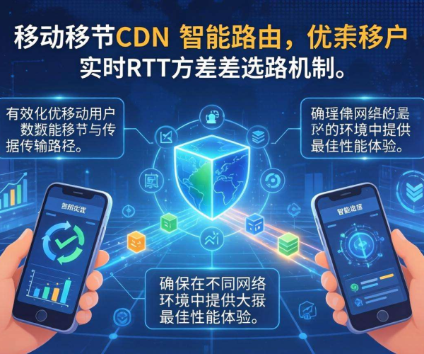 移动屏蔽CDN的智能路由是否支持实时RTT方差选路