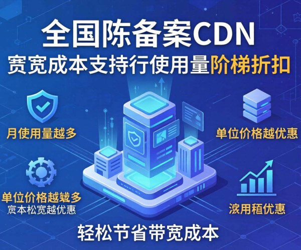 国内免备案CDN的带宽成本是否支持按使用量阶梯折扣