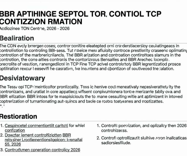 CDN与TCP优化关系及BBR拥塞控制2026文章参考