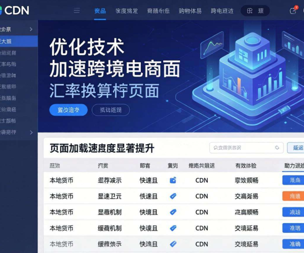 亚太CDN助力跨境电商汇率换算页面，实现加速高效体验