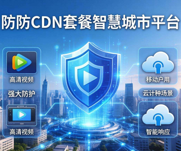 高防CDN套餐护航，打造安全高效智慧城市平台