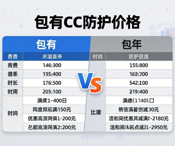 CC防护价格大揭秘：包月与包年对比表让你一目了然