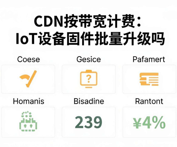 CDN按带宽计费适用于IoT设备固件批量升级吗