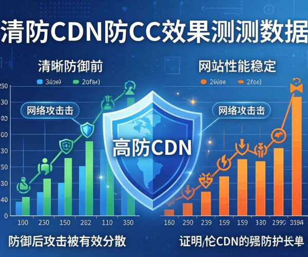 高防CDN防CC效果实测：直观数据图表呈现防护成效