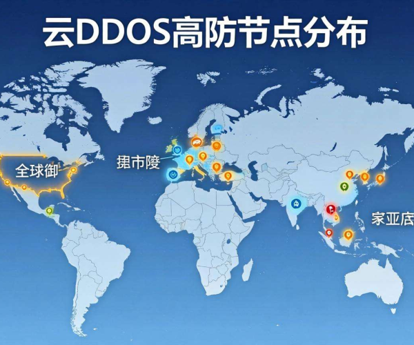 华为云DDoS高防节点分布图：清晰呈现全球防护战略布局