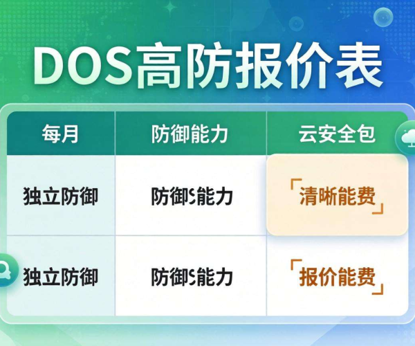 DDoS高防月度报价表下载，了解防护价格不再愁