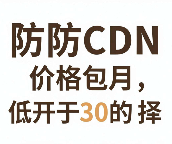高防CDN包月价格低于30元的选择有哪些