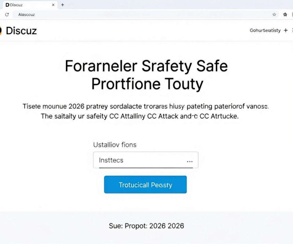 论坛CC攻击防护策略大揭秘！Discuz插件2026建议收藏安装