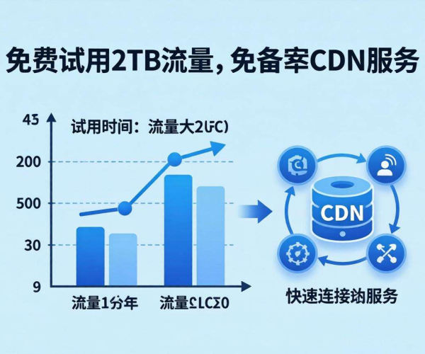 免备案CDN免费试用，畅享2TB流量开启高速网络体验