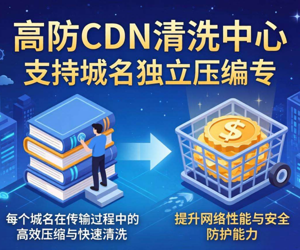 香港高防CDN清洗中心：是否支持域名独立压缩？