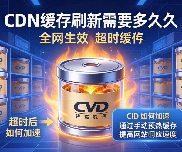 CDN缓存刷新全网生效时间、超时加速及手动预热方法