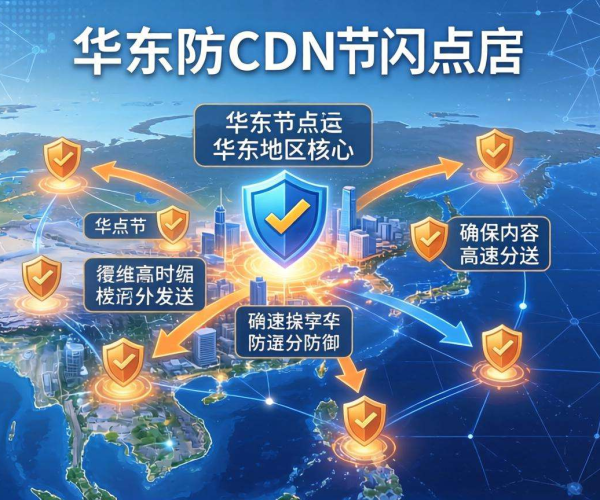 高防CDN华东节点分布：保障网络安全与加速访问的关键布局