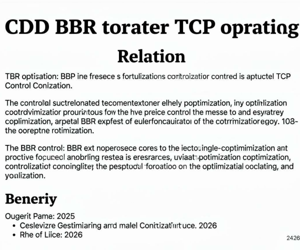 CDN与TCP优化关联：以BBR拥塞控制2026文章为参考解析