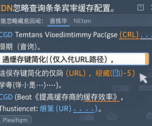 CDN忽略查询字符串缓存配置：优化性能与资源利用的关键策略