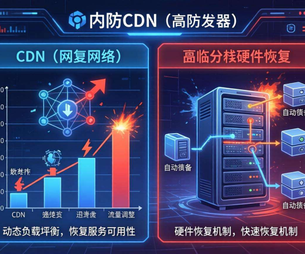高防CDN与高防服务器区别解析及故障恢复策略探讨