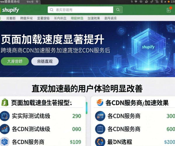 跨境电商CDN选型:Shopify店铺谁家加速最明显实测报告
