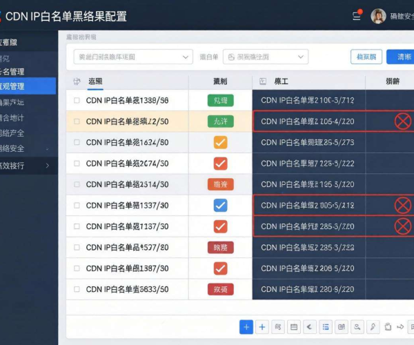 CDN IP白名单与黑名单配置：保障网站安全的关键策略