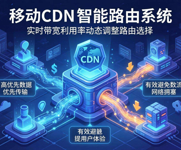移动屏蔽CDN下智能路由能否按实时带宽利用率优先级选路