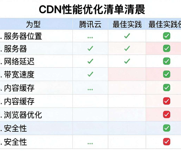 腾讯云CDN性能优化清单自查表Excel白皮书2026自查学习指南