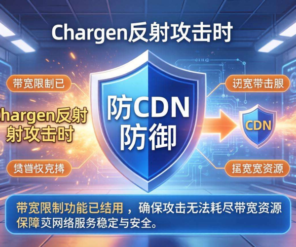 高防CDN防御Chargen反射攻击时能否进行带宽限制