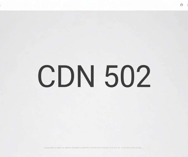 CDN 502错误常见原因及快速解决方法汇总