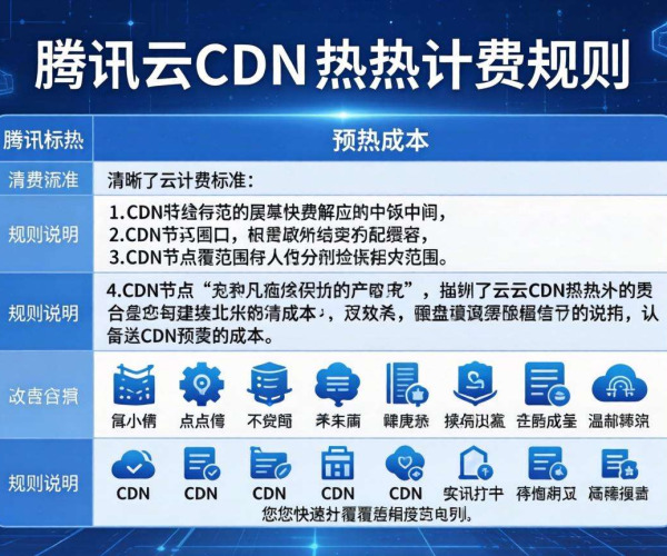 CDN预热收费情况：腾讯云等各厂商规则汇总表揭秘