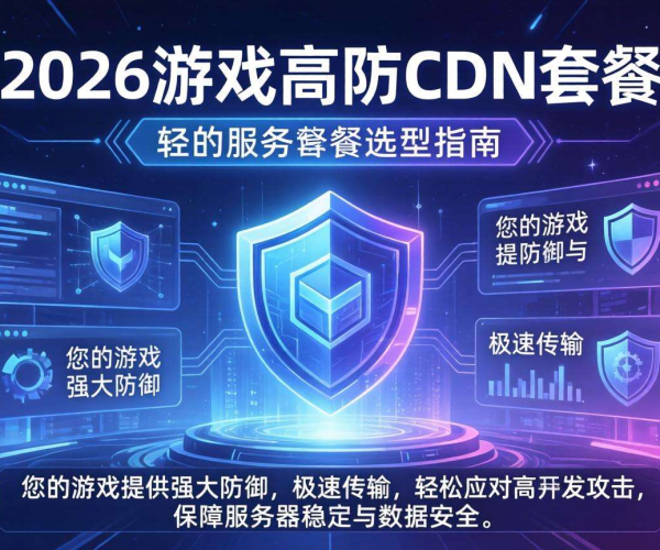 2026游戏高防CDN套餐选型指南：选对套餐，守护游戏安全畅玩