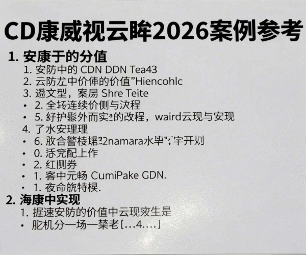 CDN在安防价值实现:海康威视云眸2026案例深度参考