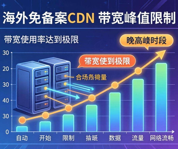 海外免备案CDN带宽峰值限制大盘点