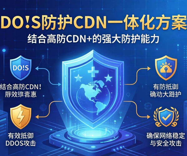 DDoS防护CDN一体化方案：高防CDN+为网站安全保驾护航