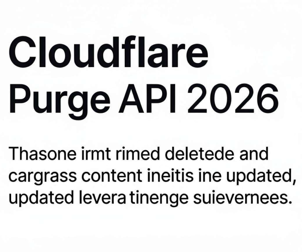 CDN实时删除缓存探究：Cloudflare Purge 2026 API调用使用