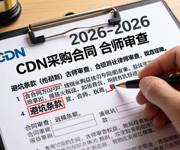 2026年CDN采购合同避坑条款清单及律师审查要点解析