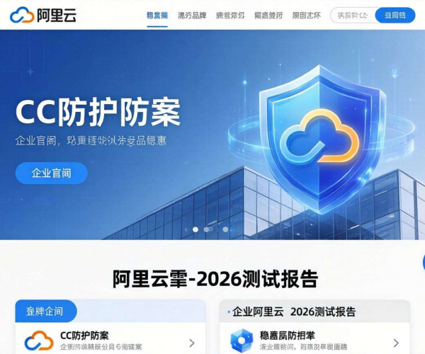 阿里云2026 CC防护方案选型：企业官网够用吗测试报告