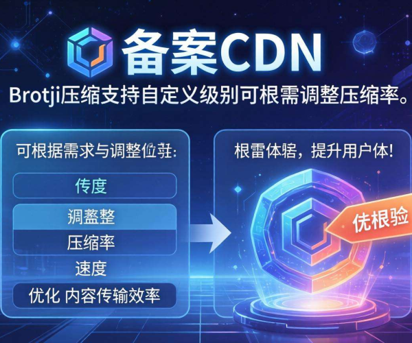 免备案CDN的Brotli压缩能否支持自定义级别