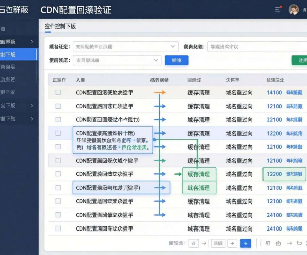 域名移动屏蔽后CDN配置回滚验证的操作方法与要点