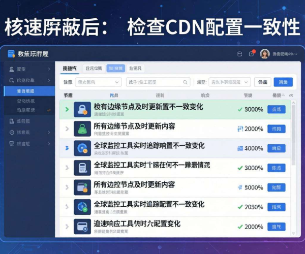 域名移动屏蔽后 CDN 配置一致性检查方法