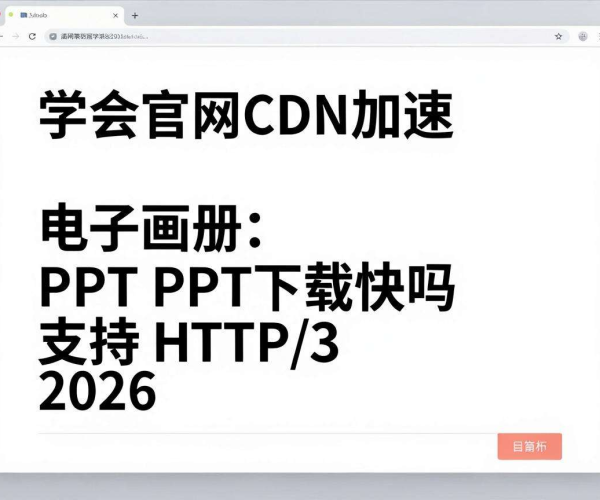 企业官网CDN加速：电子画册PPT下载快，支持HTTP/3 2026