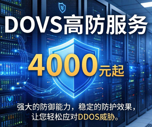 DDoS高防月报价4000起，为您网络安全保驾护航