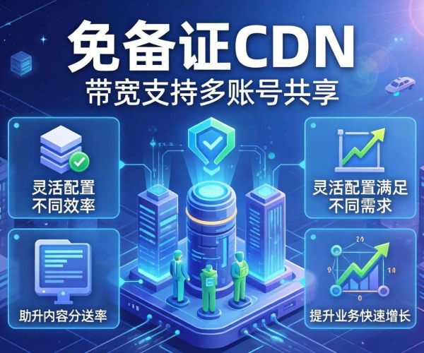 香港免备案CDN带宽能否支持多账号共享？深度解析来了
