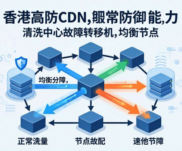 香港高防CDN防御能力：解析与清洗中心故障转移的紧密关联