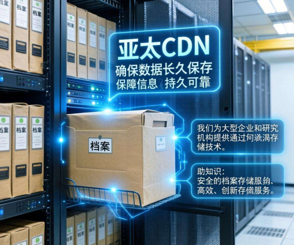 亚太CDN助力智慧档案，实现档案数据长期安全稳定保存