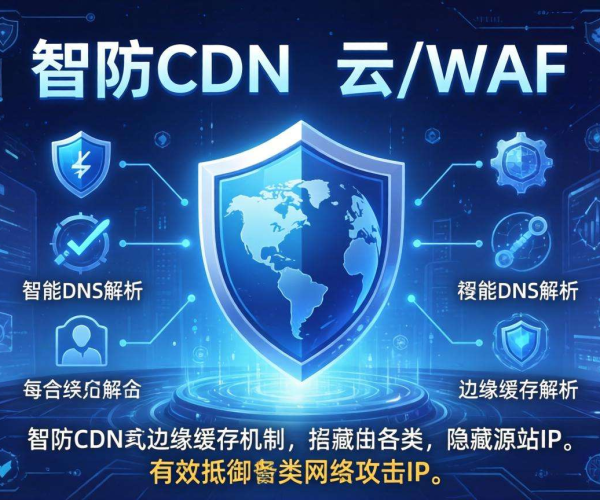 高防CDN隐藏源站IP，云WAF前置筑牢网络安全防线