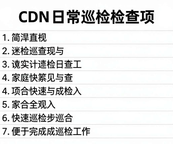 CDN日常巡检检查项清单表格Excel阿里云2026清单学习
