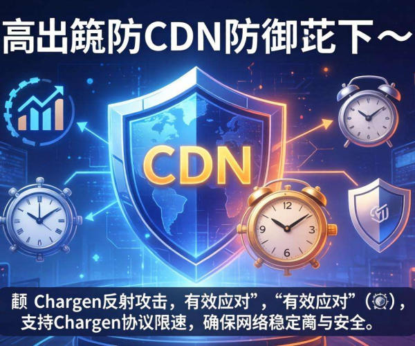 高防CDN防御Chargen反射攻击：是否支持Chargen协议限速探讨