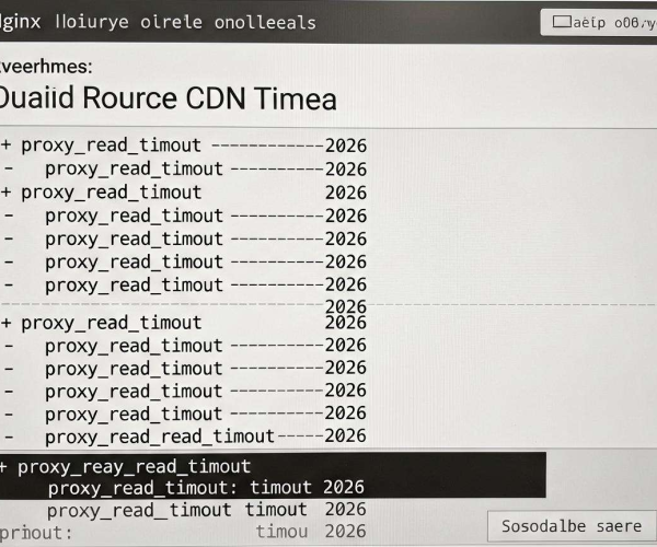 CDN回源超时时间设置经验：Nginx proxy_read_timeout 2026的考量