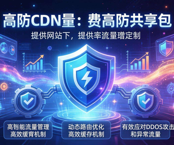 高防CDN按量计费高防共享包，为网络安全提供灵活防护方案