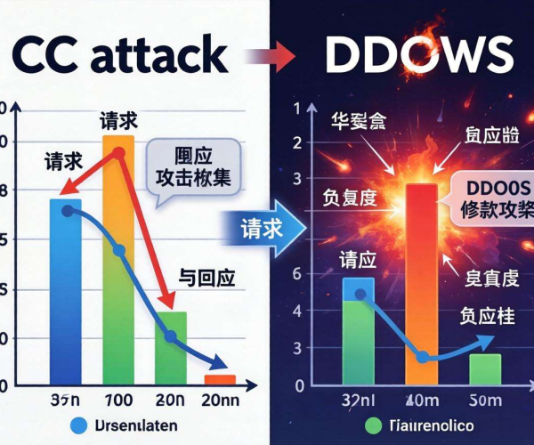 CC攻击与DDoS区别表格，清晰对比二者差异